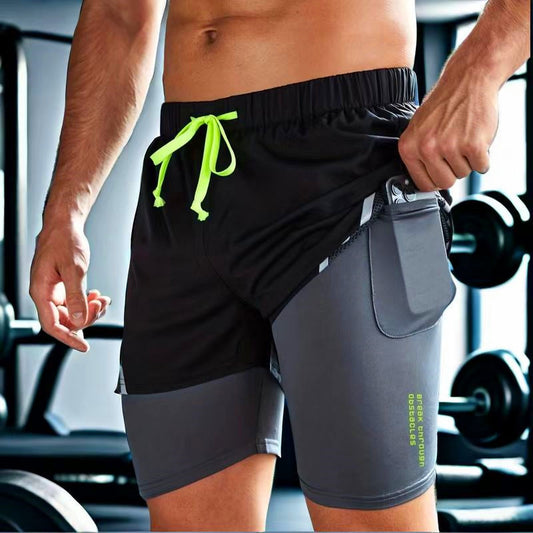 Men’s 2-in-1 Workout Shorts – Flexible & Breathable