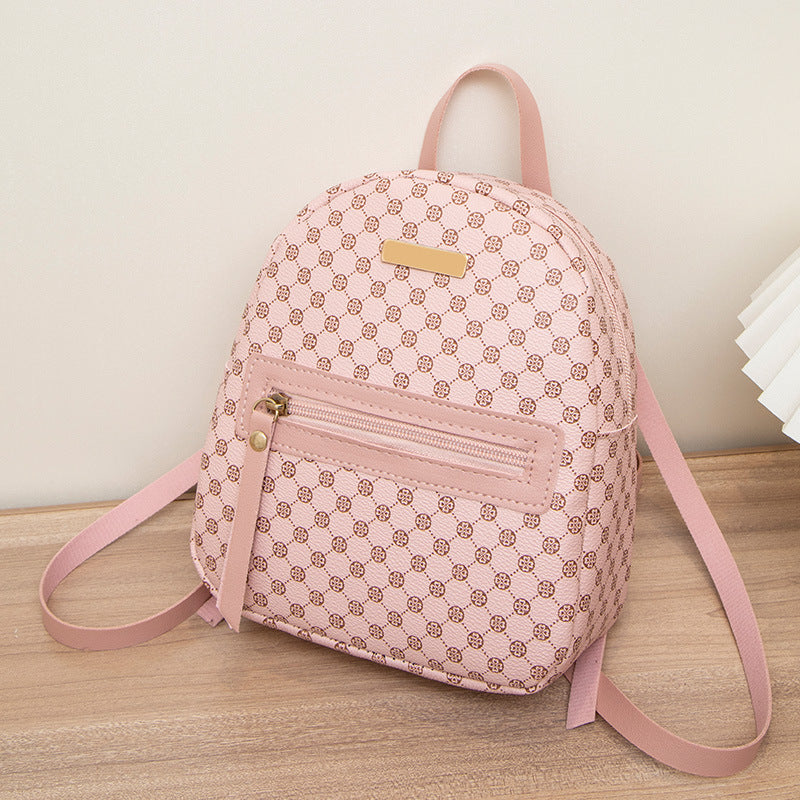 Women's Trendy Backpack – Sequin Decor & Dotted Prints