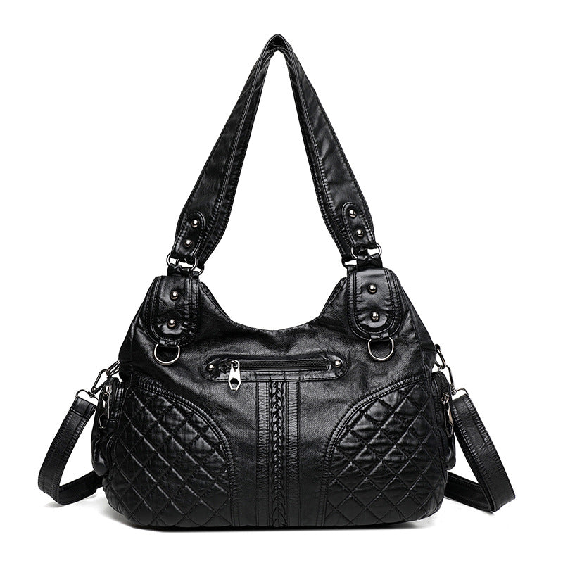 Women's Retro PU Leather Handbag – Elegant & Versatile