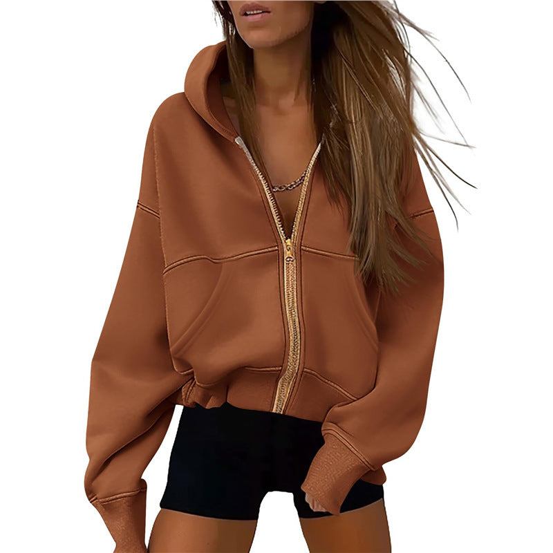 Oversized Zip-Up Hoodie – The Perfect Blend of Comfort and Street Style!