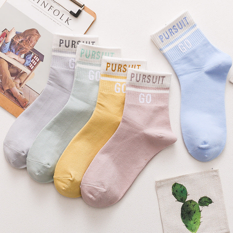 Soft & Stylish Mid-Calf Socks – Comfort in Every Step!