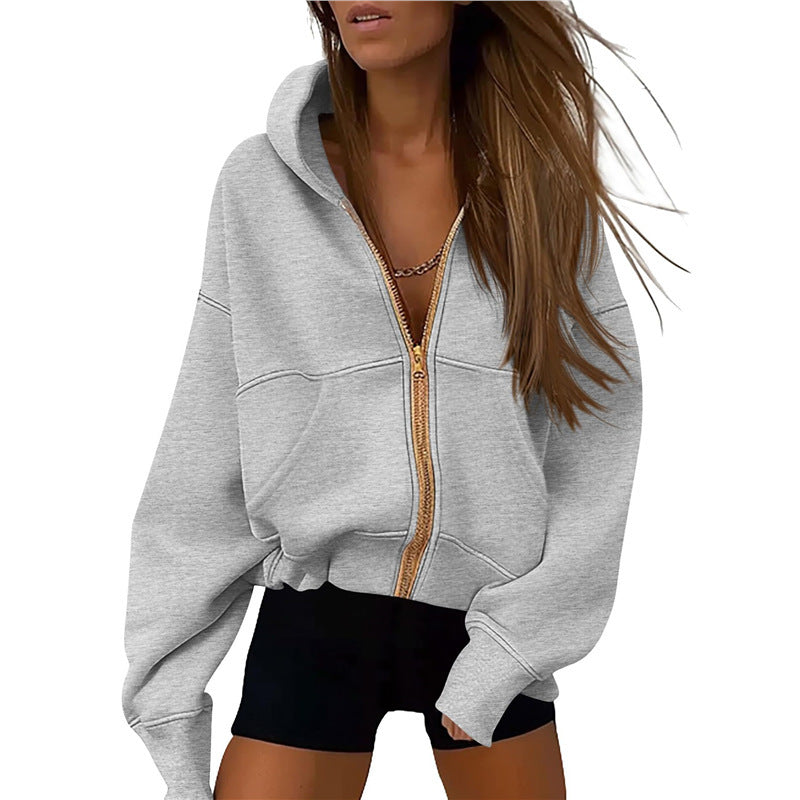 Oversized Zip-Up Hoodie – The Perfect Blend of Comfort and Street Style!