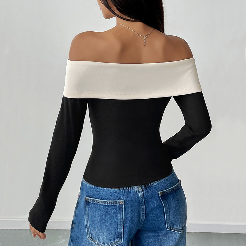 Elegant Off-Shoulder Top – Classic Beauty with a Modern Twist!