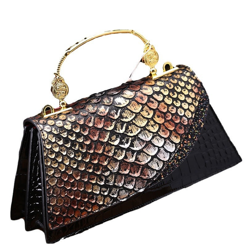 Luxury Exotic-Style Handbag – Elegant & Statement-Making