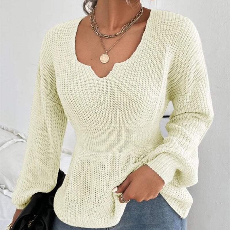 Elegant & Feminine Knit Sweater – The Perfect Mix of Style & Comfort!