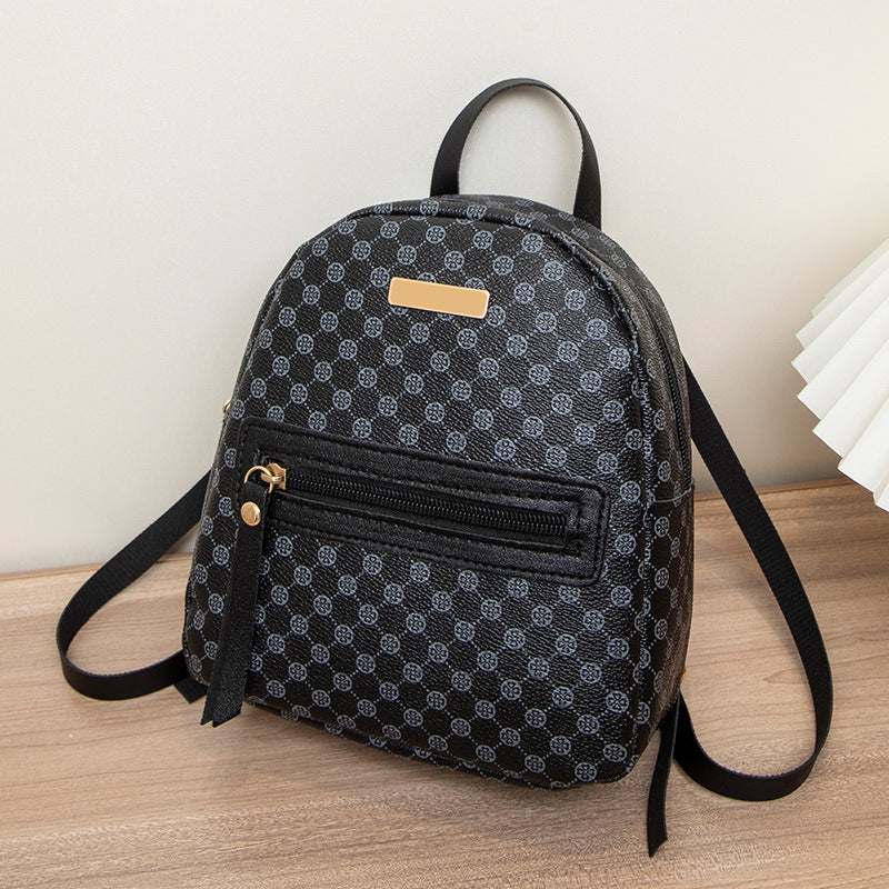 Women's Trendy Backpack – Sequin Decor & Dotted Prints