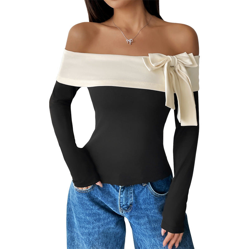 Elegant Off-Shoulder Top – Classic Beauty with a Modern Twist!