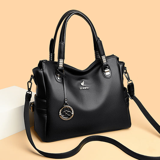 Elegant Contrast Stitch Handbag – Stylish & Functional