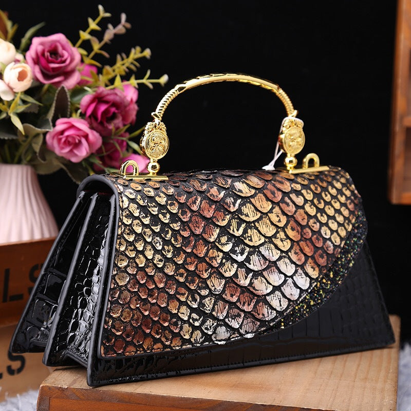 Luxury Exotic-Style Handbag – Elegant & Statement-Making