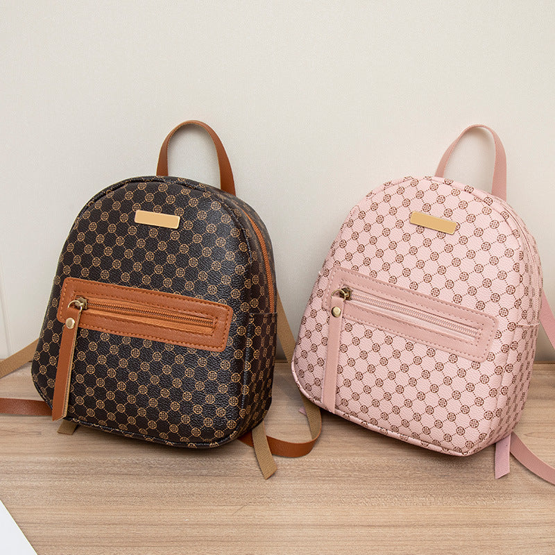 Women's Trendy Backpack – Sequin Decor & Dotted Prints