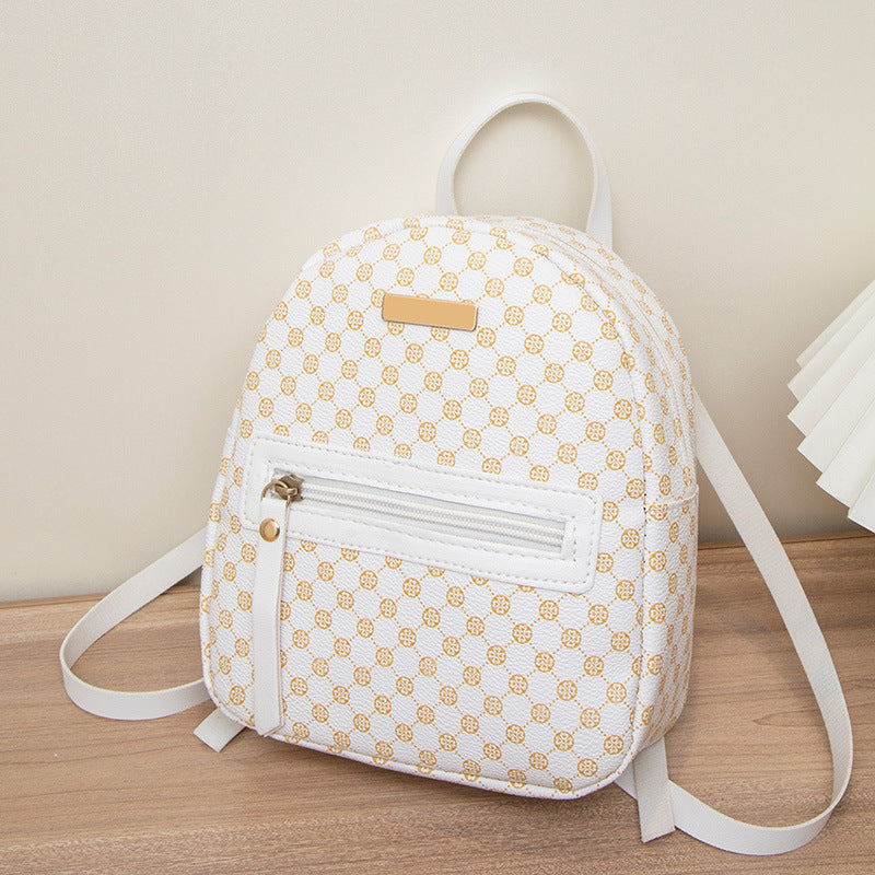 Women's Trendy Backpack – Sequin Decor & Dotted Prints