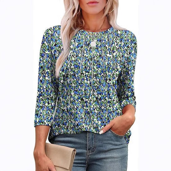 Light and Airy Printed Blouse – Naturally Elegant Style!