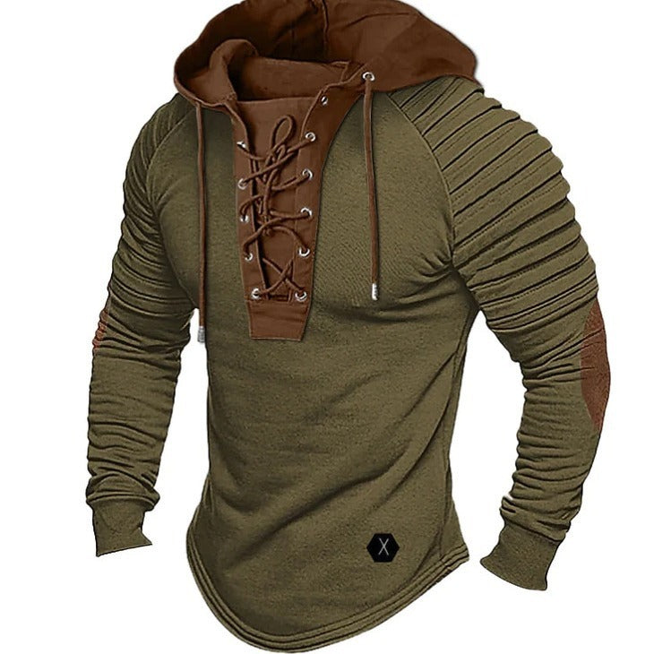 Men’s Lace-Up Hoodie – Stylish & Sporty Comfort