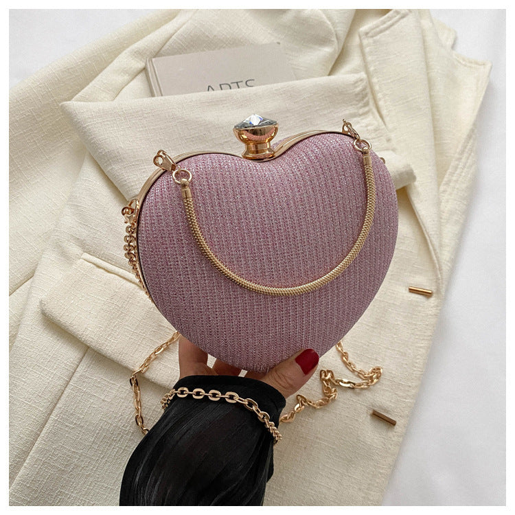 Heart-Shaped Evening Clutch – Glamorous & Elegant