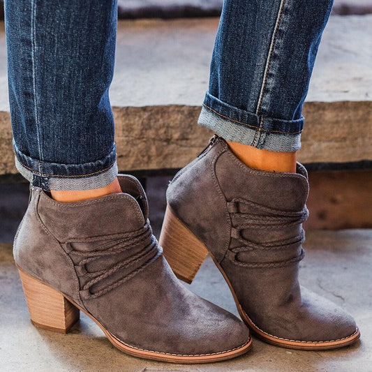 Western-Inspired Ankle Boots – Effortless Style for Every Step!