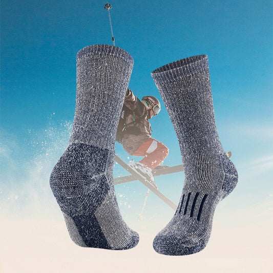 Thick Long Athletic Outdoor - Warm Merino Wool Socks for Winter Sports