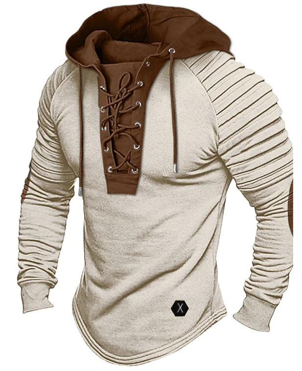 Men’s Lace-Up Hoodie – Stylish & Sporty Comfort