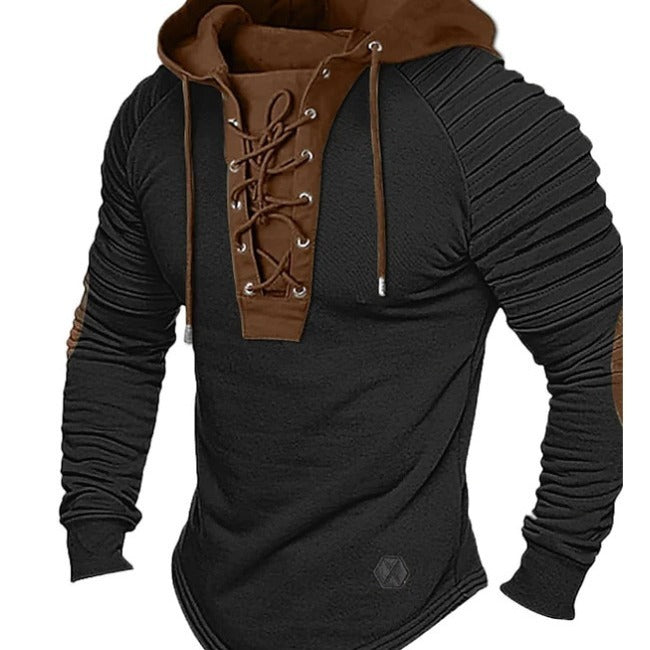 Men’s Lace-Up Hoodie – Stylish & Sporty Comfort