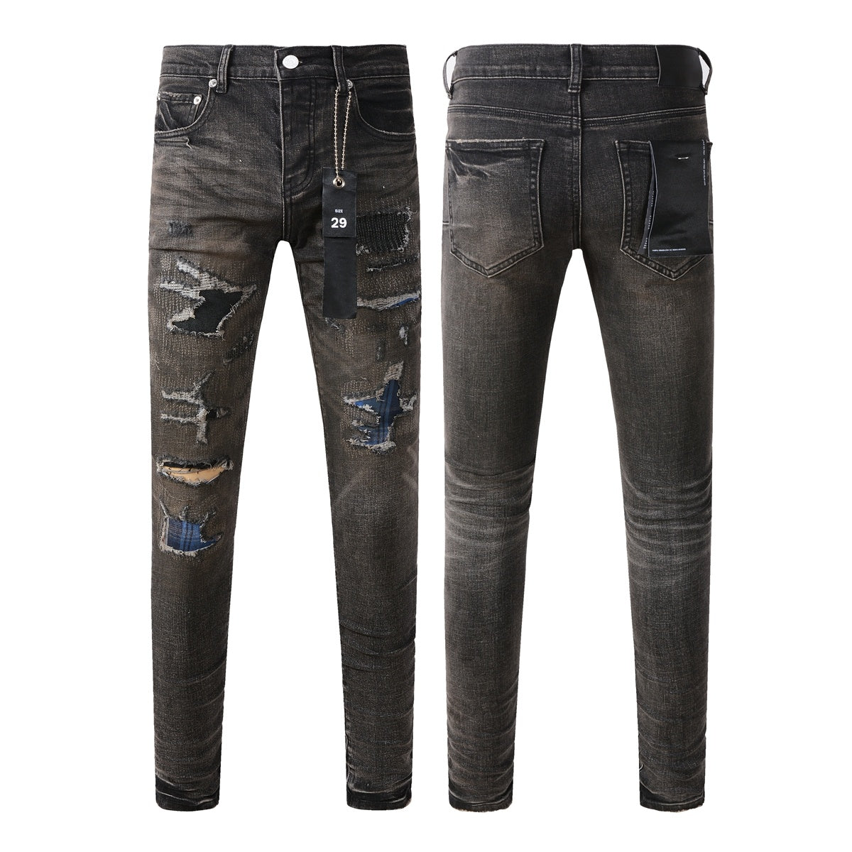 Men’s Distressed Straight-Leg Jeans – Urban Edge